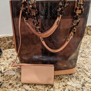 Louis Vuitton Sac Ambre Monogram MM Brown Vinyl Tote Bag